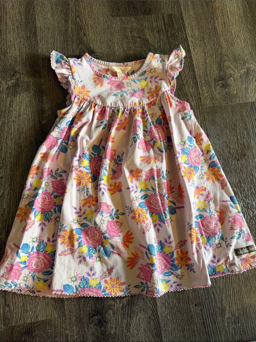 MATILDA JANE Girls Let’s Go Together Turning Purple Floral tunic Dress - 6